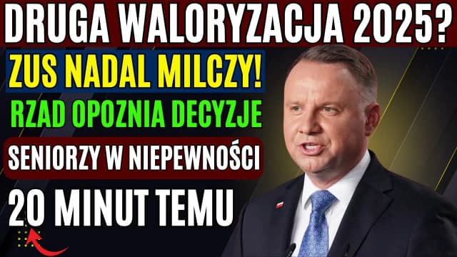 Co z drugą waloryzacją emerytur? Rząd nie planuje zmian w 2025 roku